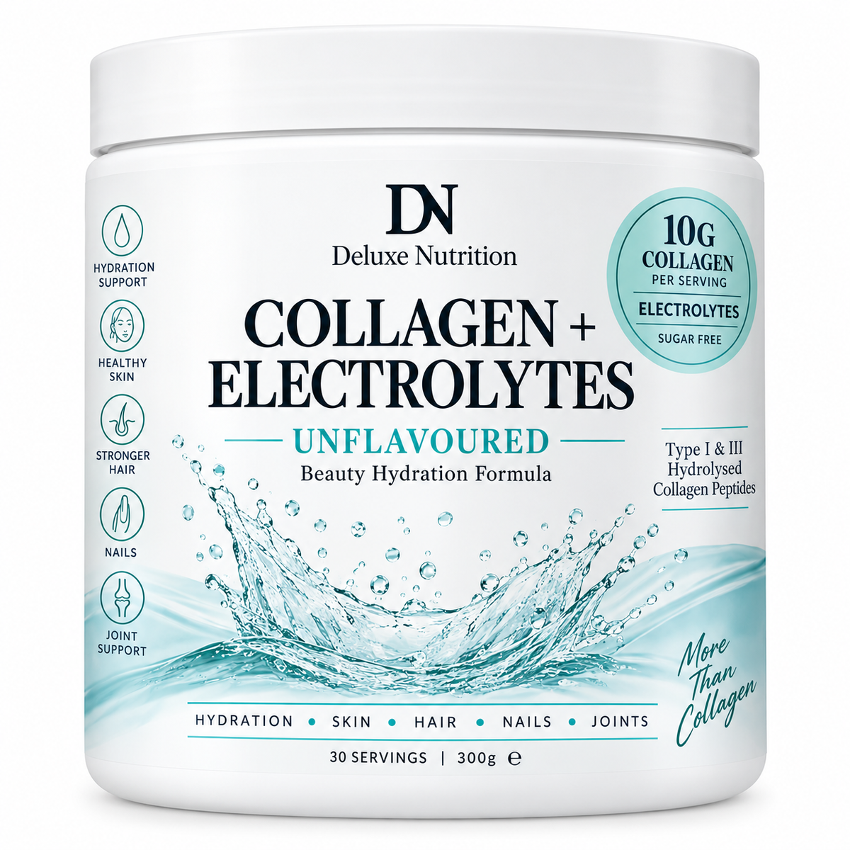 UNFLAVOURED BOVINE COLLAGEN & ELECTROLYTE POWDER | TYPES 1 & 3 | LIFESTYLE GRADE 400g