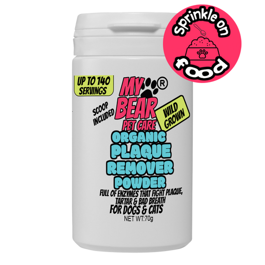 MY BEAR PET CARE WILD GROWN 100% ORGANIC NATURAL SEAWEED POWDER FOR DOGS & CATS FOR DENTAL CARE FOOD TOPPER