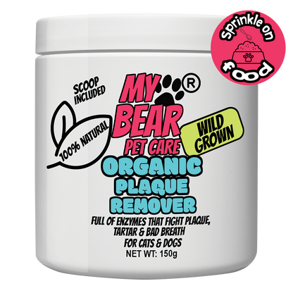 MY BEAR PET CARE WILD GROWN 100% ORGANIC NATURAL SEAWEED POWDER FOR DOGS & CATS FOR DENTAL CARE FOOD TOPPER