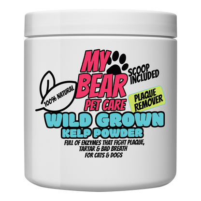 MY BEAR PET CARE WILD GROWN 100% NATURAL SEAWEED POWDER FOR DOGS & CATS FOR DENTAL CARE FOOD TOPPER