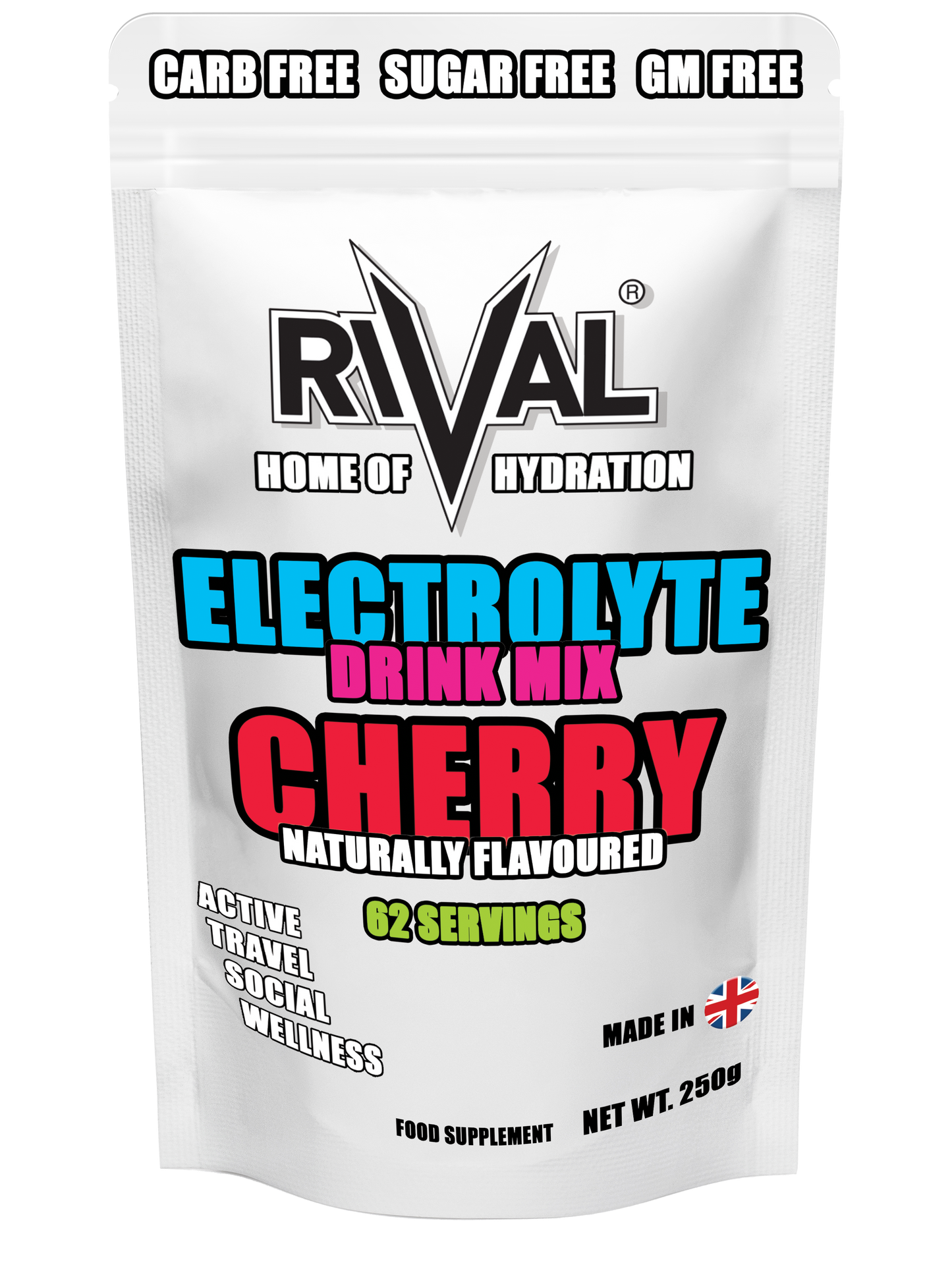 ELECTROLYTE POWDER (UNFLAVOURED AND FLAVOURED) BY RIVAL KETO FRIENDLY