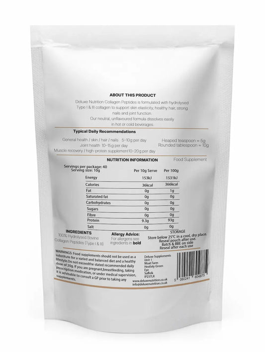 Unflavoured Bovine Collagen Powder | Types 1 & 3 | Lifestyle Grade