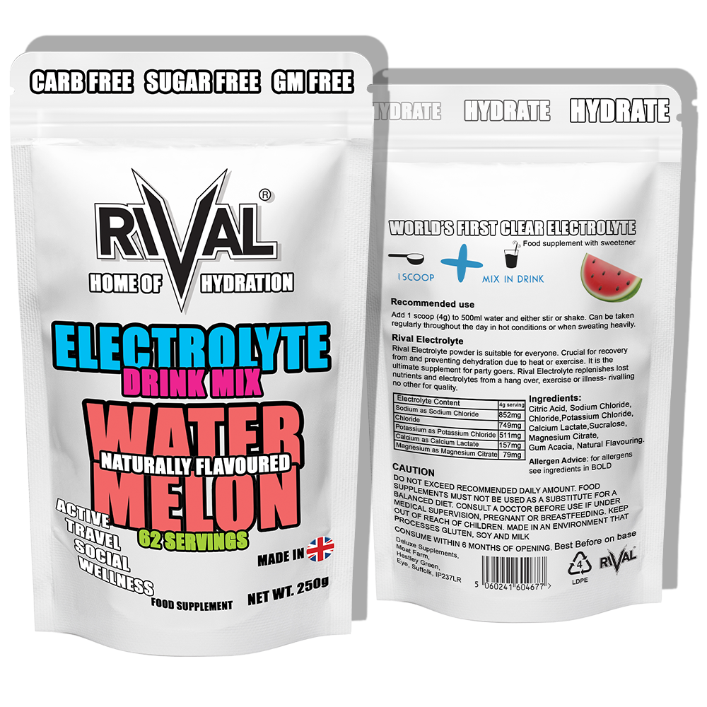 ELECTROLYTE POWDER (UNFLAVOURED AND FLAVOURED) BY RIVAL KETO FRIENDLY