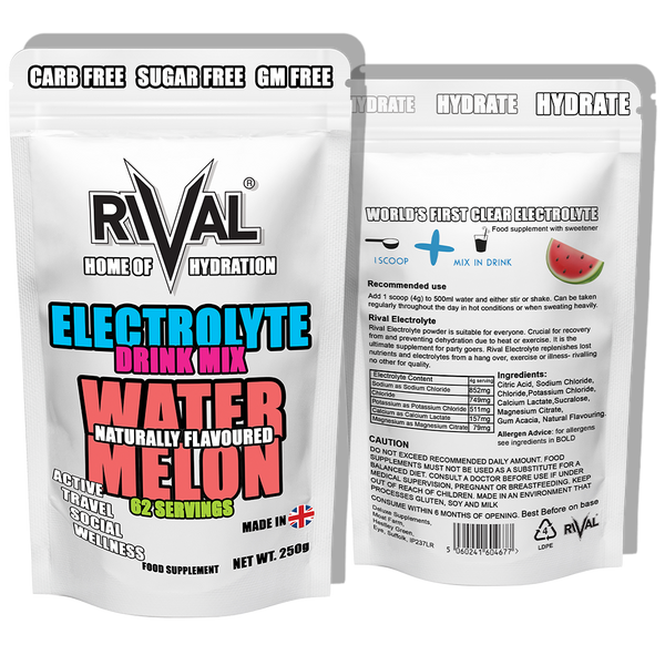 ELECTROLYTE POWDER (UNFLAVOURED AND FLAVOURED) BY RIVAL KETO FRIENDLY