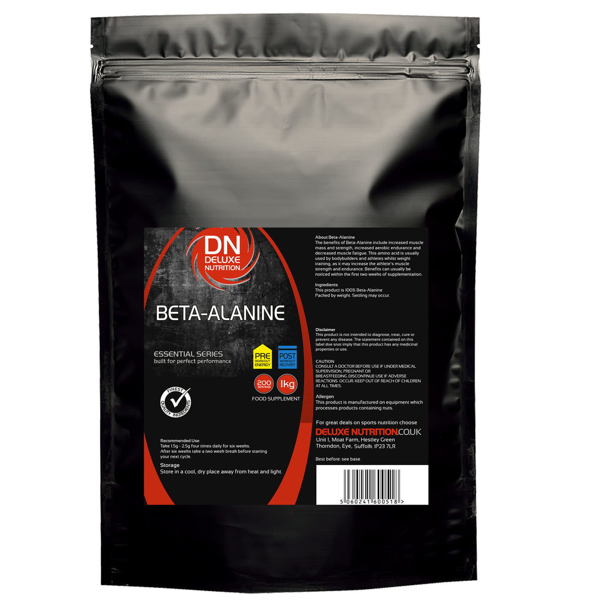 BETA ALANINE PURE POWDER VEGAN